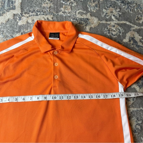Nike Golf Orange and White Performance Polo Shirt - Picture 3 of 5